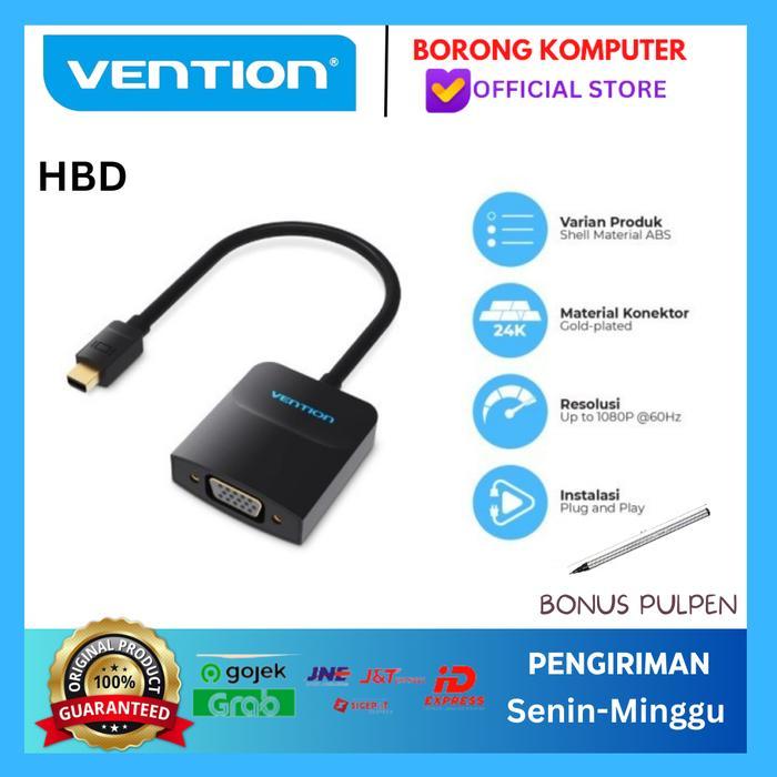 Vention Adapter Thunderbolt To Vga Converter Mini Dp To Vga - Hbd