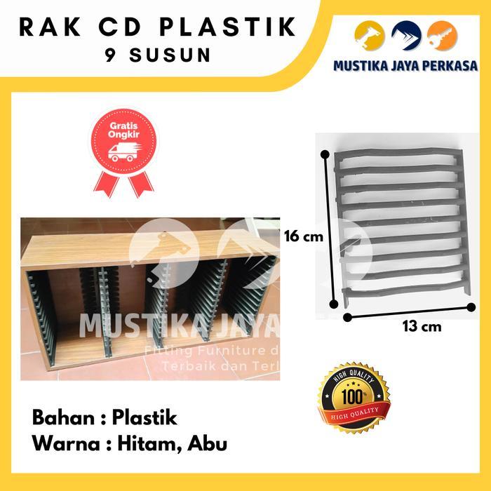 Tempat Rak CD DVD Plastik Furniture Lemari Laci Penyimpanan