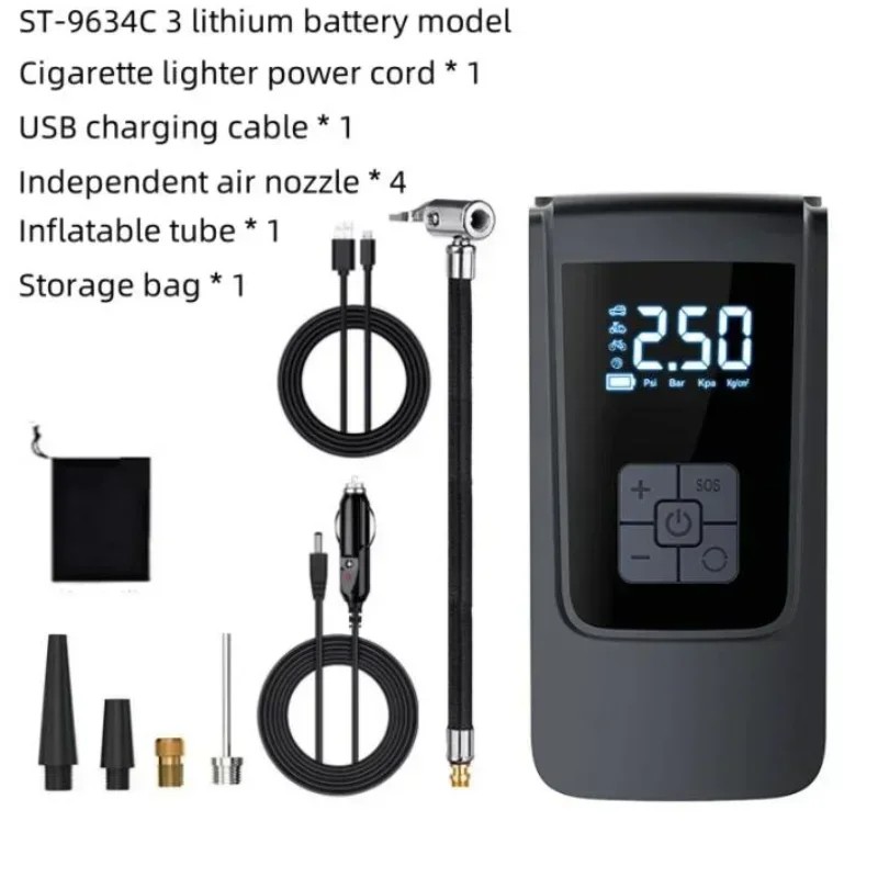 Air Compressor Air Pump For Car Portable Tyre Inflator Electric Motorcycle Pump Air Compressor For