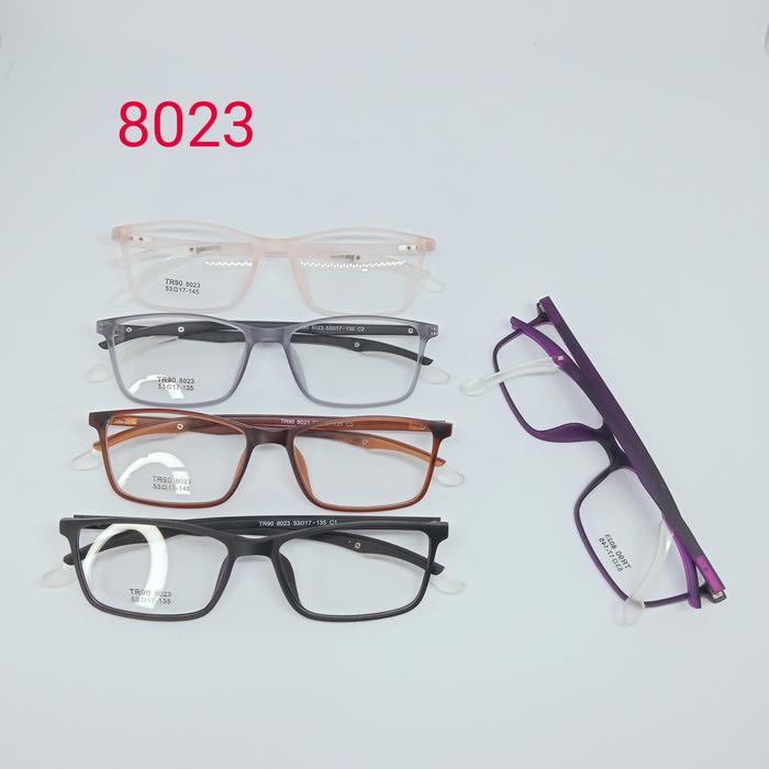 frame kacamata TR90 8023 + Lensa photocromic, blueray, bluecromic