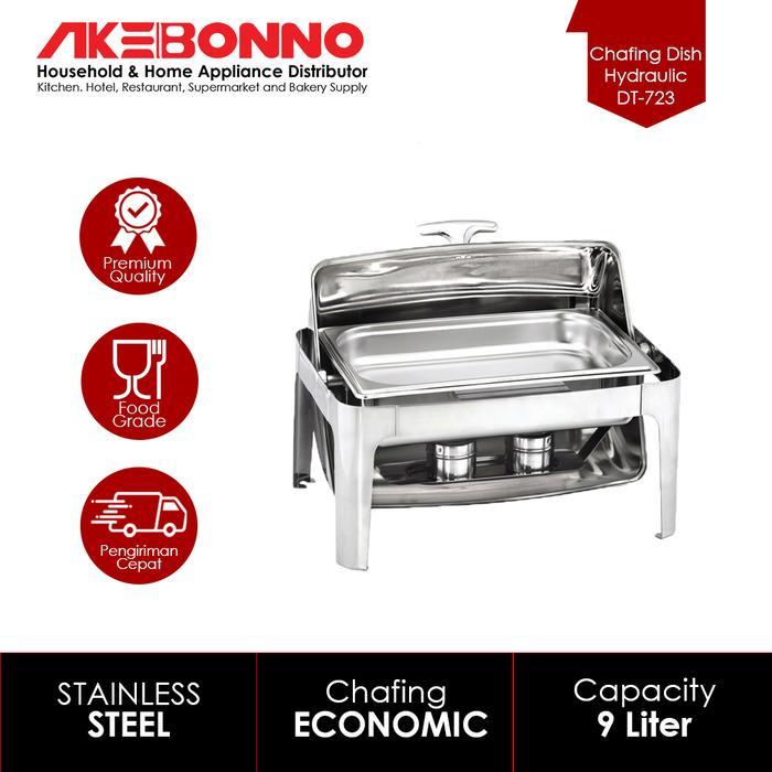 Chafing Dish Full Size Roll Top 9 L Dt-723 Tebal Tempat Pemanas Makanan Prasmanan Jumbo