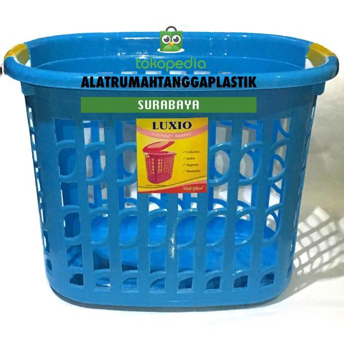 ASLI SUS GOJEK/GRAB Keranjang Baju Luxio S/ Keranjang Baju Laundry Besar READY STOCK