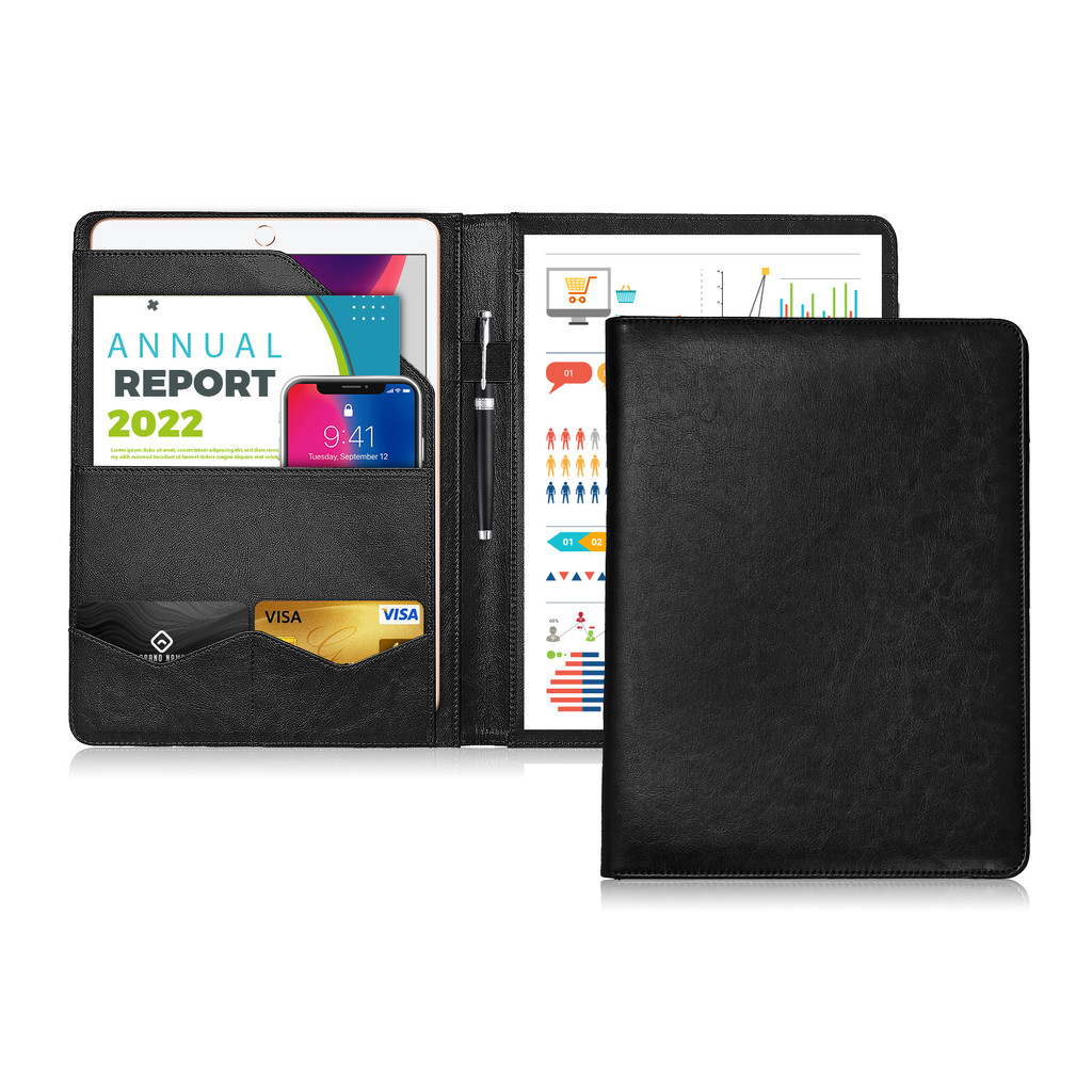 Multifunctional Conference Folder A4 Business Stationery Folder PU Leather Contract File Folders