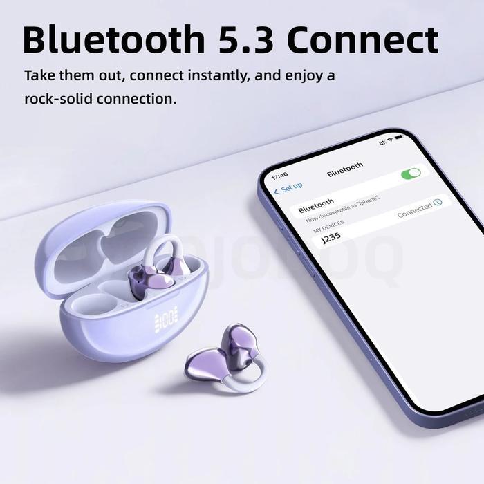 goojodoq J235 Earbud Nirkabel Clip-On
