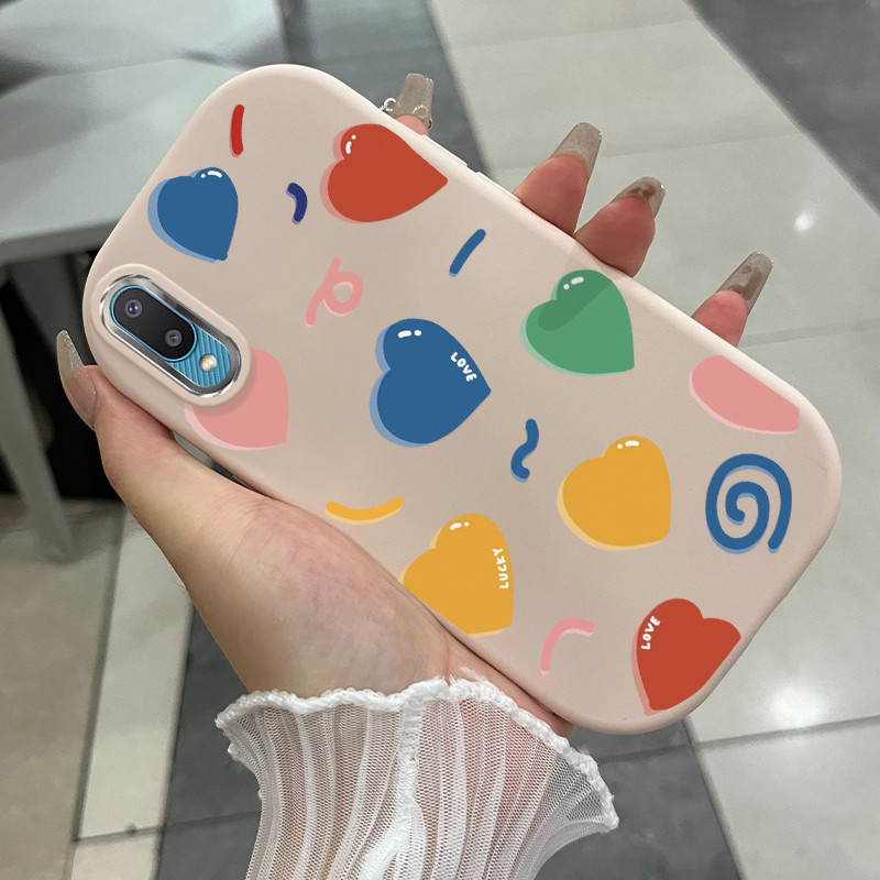 Casing Hp Untuk Samsung Galaxy A02 M02 Case Hati romantis Kesing silikon berbahan Cesing Softcase ka