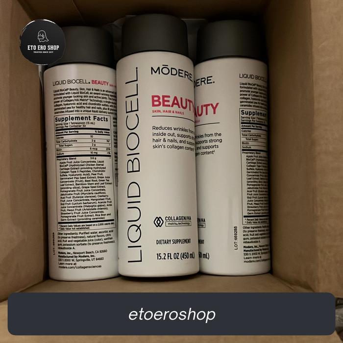 Modere Liquid Biocell Collagen Beauty Skin Hair & Nails Or Immune / Pure / Life 450 Ml 30 Servings