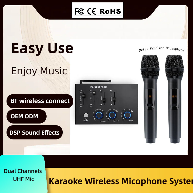 new models karaoke mic with mixer toslink karaoke machine 2025 microphone wireless mini karaoke