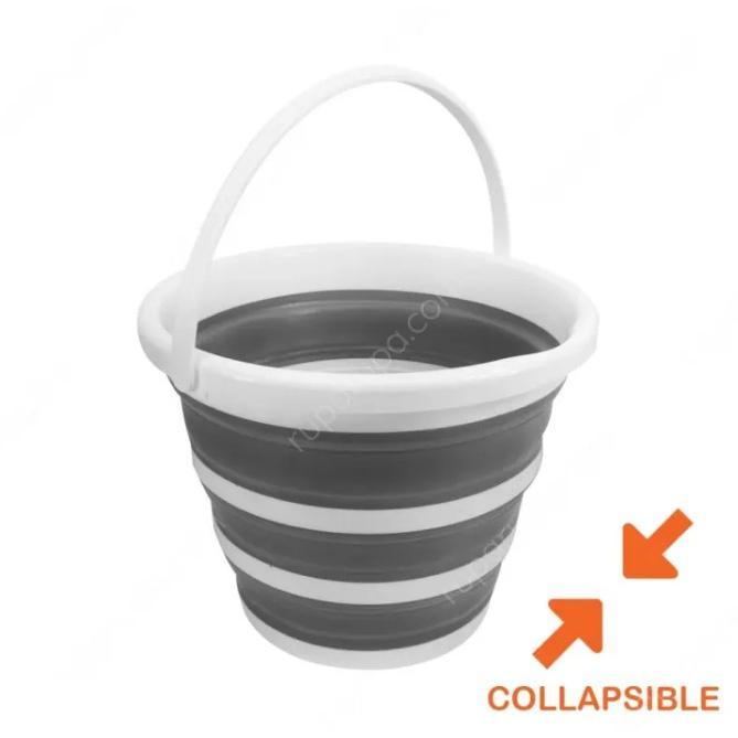 Proclean 10 Ltr Ember Plastik Lipat - Hitam/Putih