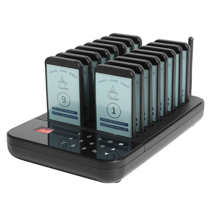 Wireless Restaurant Pager System Touch Panel Wireless Calling System beeper for Restaurant Guest