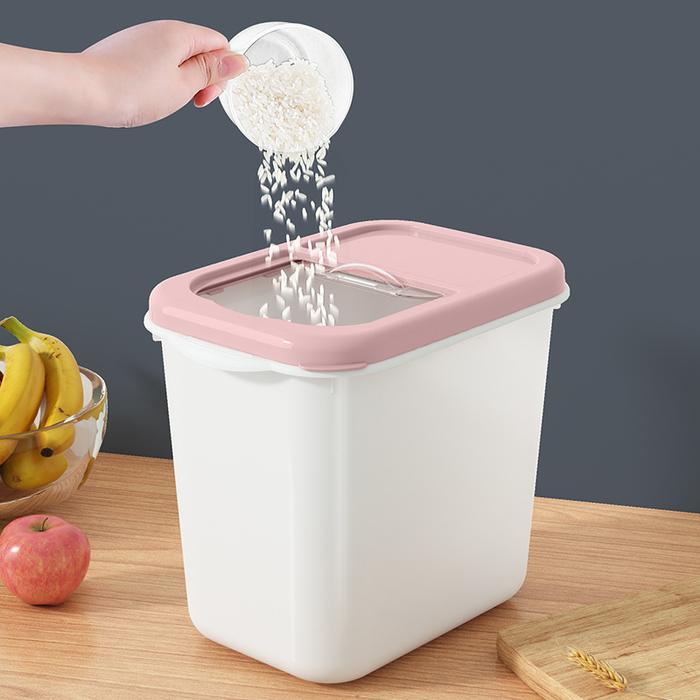 "New" Inaso Tempat Wadah Penyimpanan Beras Rice Bucket Dispenser Beras Rice Dispenser 14Kg Food