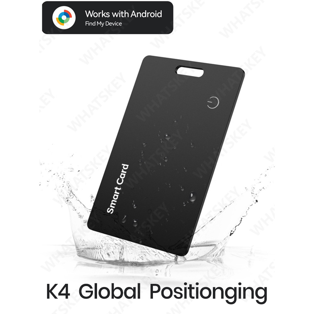 Android Slim Wallet Tracker Card Rechargeable Luggage Tracker Tag Works with Google Find Hub App