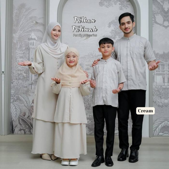 RiskiRich Fathan Fatimah Krem Sarimbit Keluarga Lebaran 2026