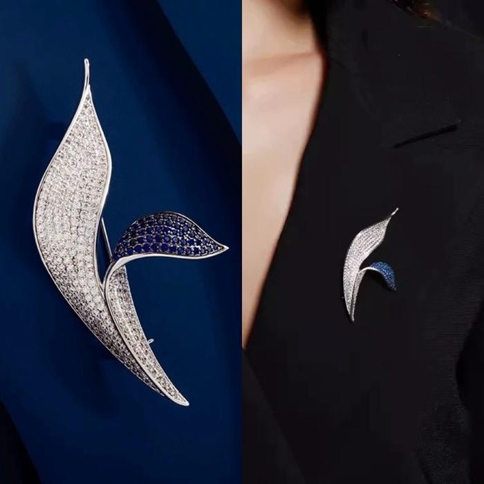 Bros Bung Biru Simple Zirkon Original Bros Dagu Premium Wanita Jilbab Terbaru Bros Hijab Klasik