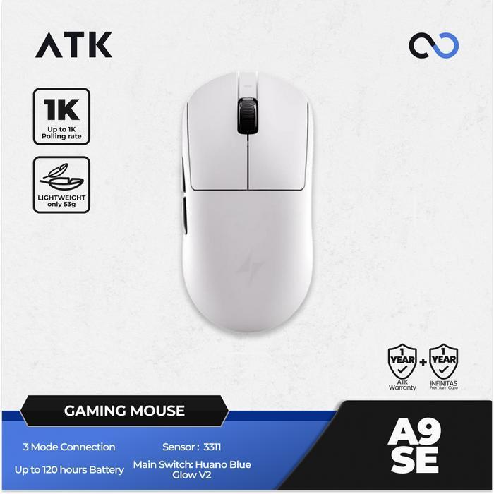 ATK A9 SE Dragonfly Wireless Light Weight 3311 Gaming Mouse G Pro X Shape For Gaming