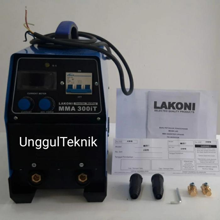 Lakoni Mesin Las Inverter Mma 3-Phase 300A 300It Igbt Trafo Las