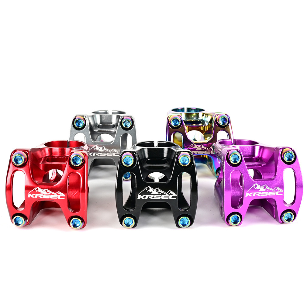CNC Bicycle Stem Handlebar Stem KRSEC 31.8*28.6*50mm Mountain Bike Cycling Aluminium Alloy MTB Cross