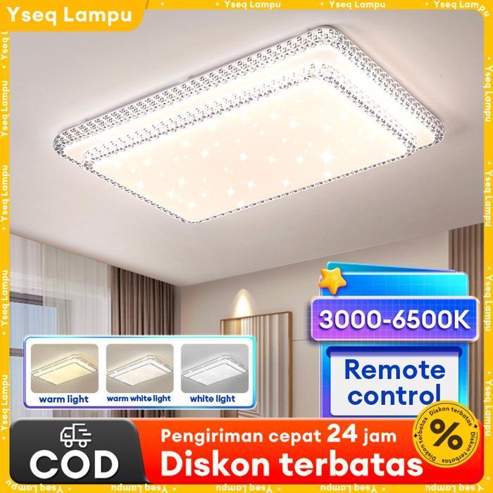 lampu plafon minimalis moder rumah lampu downlight pvc plafon led 3 Warna Ceiling Lights Jarak Jauh