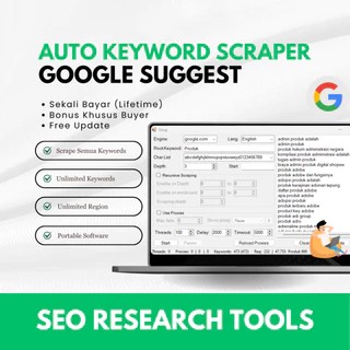 Auto Keyword Scrapper, Keyword Finder untuk SEO dan Copywriter