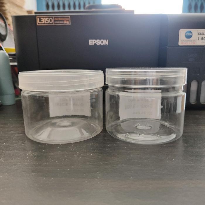Toples Plastik Ulir 350ml/Toples Tabung 350ml