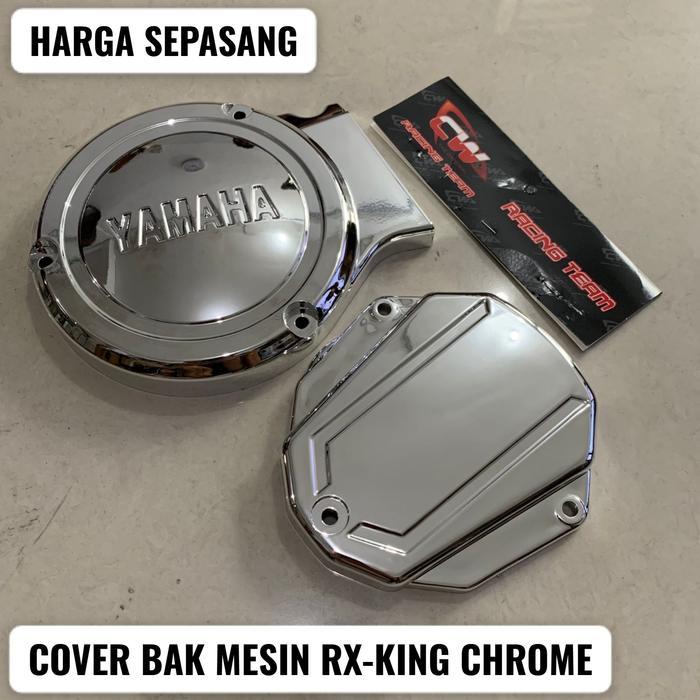 Cover Tutup Bak Mesin Rx King Chrome Harga Sepasang Kanan/Kiri