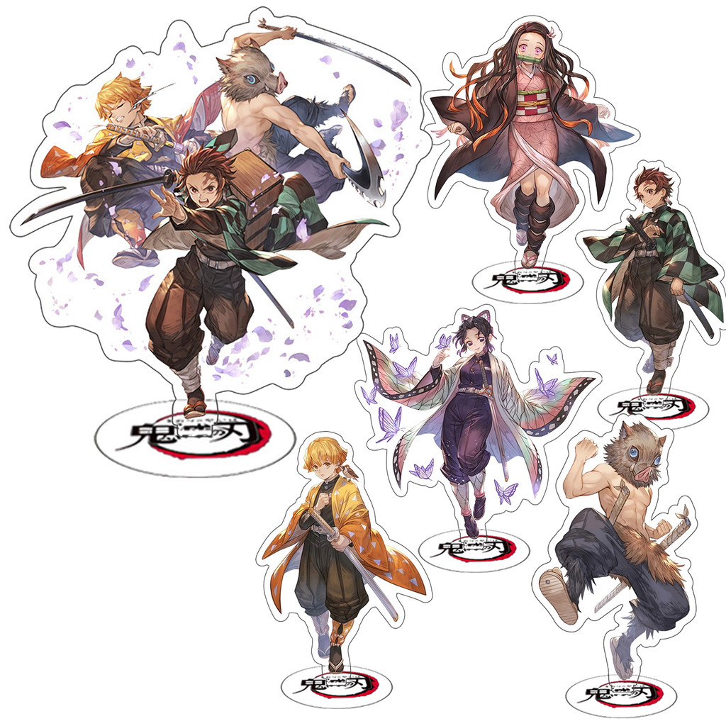 HOT Japan Anime Demon Slayer Kimetsu No Yaiba Stand 15cm Acrylic Figure Rengoku Kyoujurou Model Desk