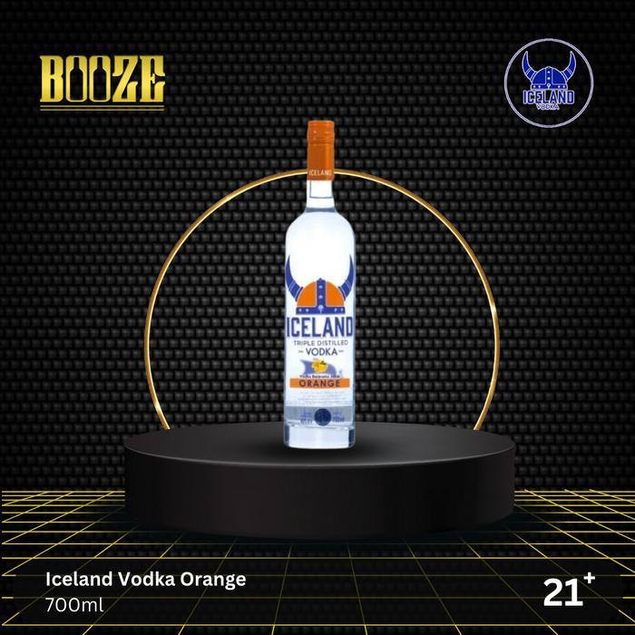 ICELAND VOKDA ORANGE Rasa Segar Unik Cocok untuk Acara Santai di Rumah Minuman Sosial 21+ Kemasan