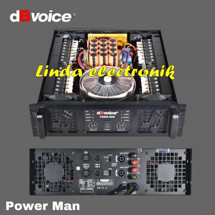 POWER AMPLIFIER DBVOICE POWERMAN CLASS GB 2000 WATT X 2 ORIGINAL