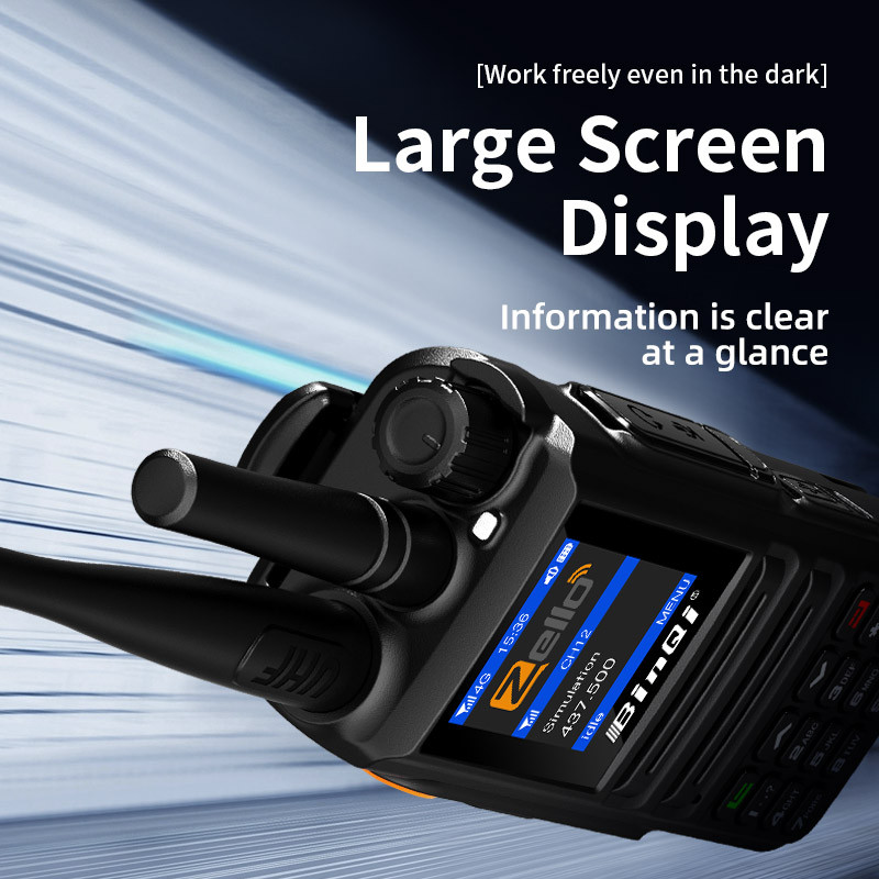 889Plus Dual-Mode Walkie Talkie Zello 4g Radio +10W Vhf(Uhf) with Sim Card Bluetooth Long Range Two