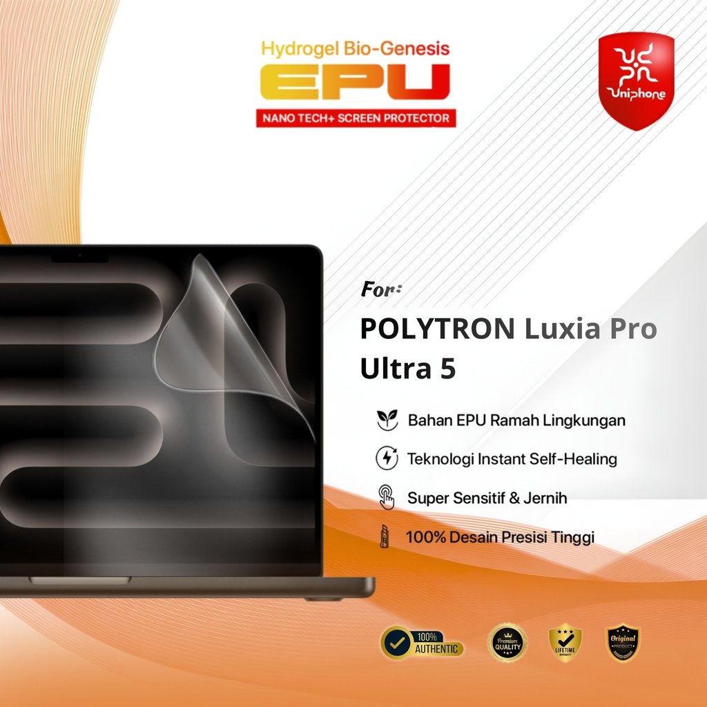 UniPhon BIO-HYDRO EPU Hydrogel Anti Gores for POLYTRON Luxia Pro Ultra 5 Premium Anti Scratch Ultra 