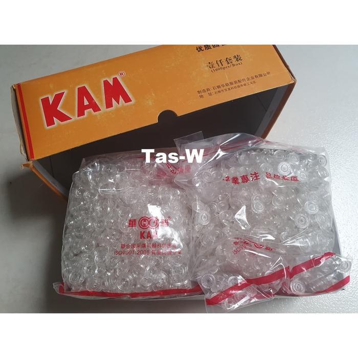 "New" Plastik snap button/kancing jepret plastik KAM bening T5(12.5mm)