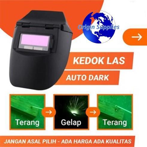 Topeng Kedok Helm Kacamata Kaca Mata Las Listrik Otomatis Auto Dark
