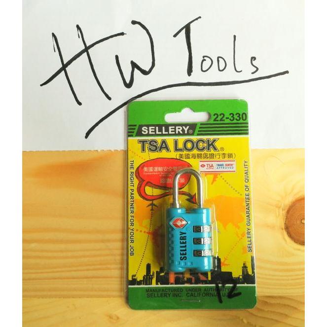 DISKON GEMBOK TSA / TSA LOCK 22-330 BIRU SRY READY STOCK