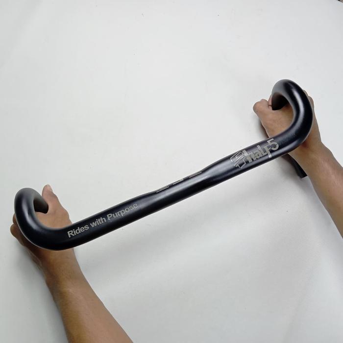 DROPBAR BULAT ROUND GT HALF5 25.4 OS 31.8 380 400 420 38 40 42 STANG FLARE 20 BALAP GRAVEL SYTE