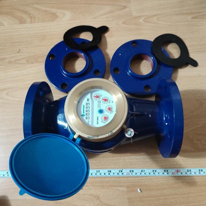 Water Meter 2" Senso Besi - Meteran Air Flange