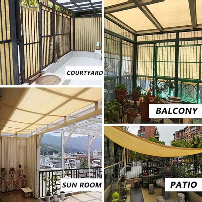 [Cod] Jaring Paranet 95%/Anti Uv Sunshade Net /Sunshade Net Tabir Surya Coklat Taman Paranet Lebar