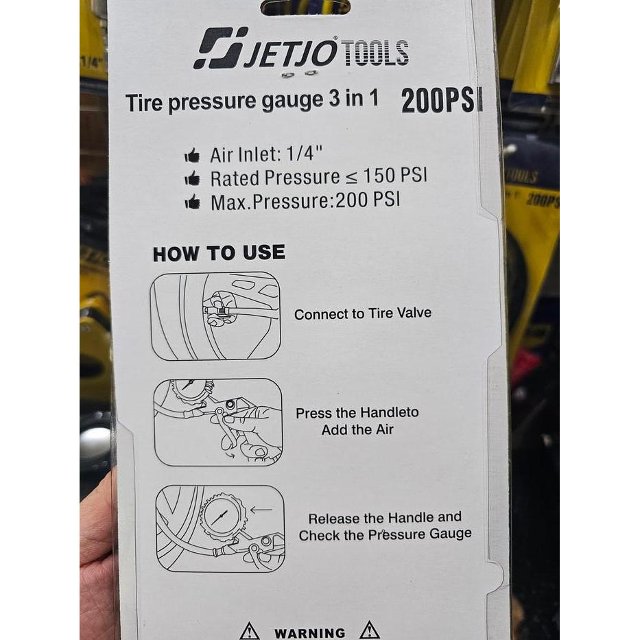 Tire Inflator Air Pressure Gun Unkuran Angin