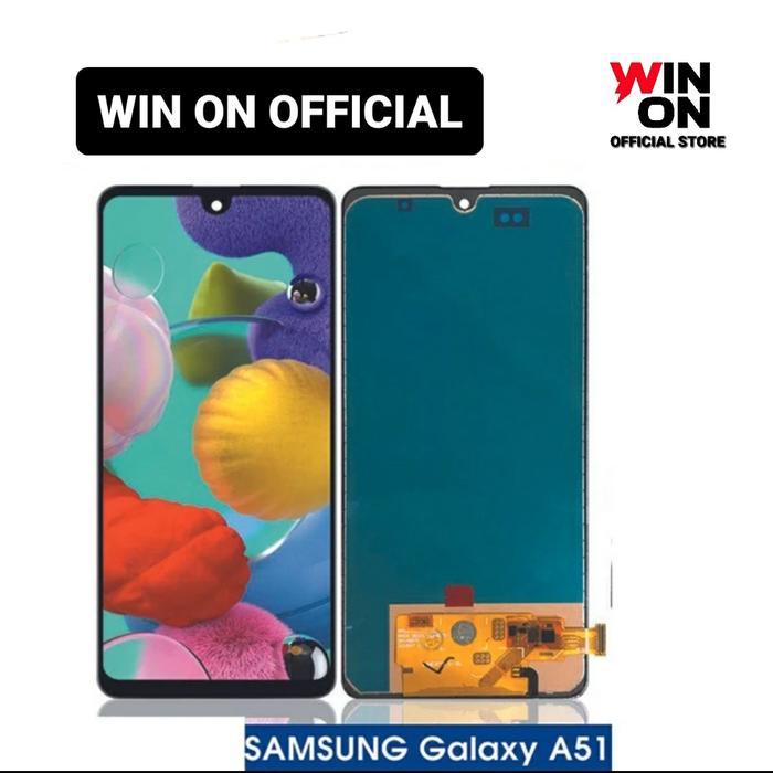 WIN ON - LCD 1SET SAMSUNG A51 SAMSUNG A515 ORIGINAL FINGERPRINT