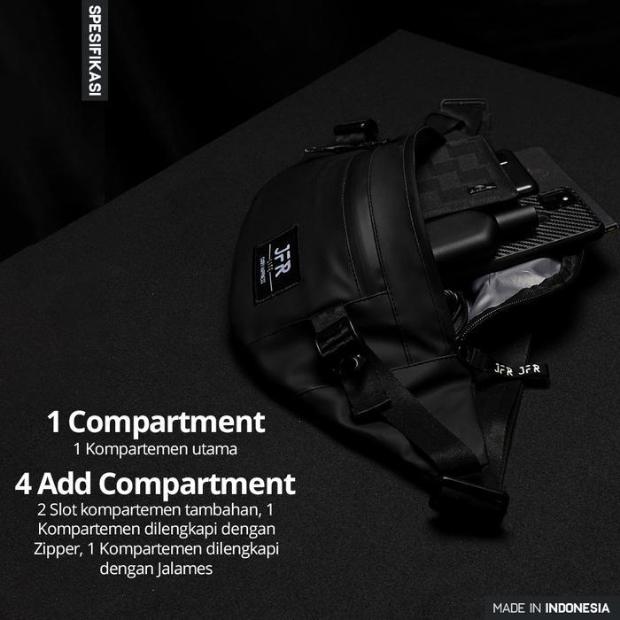 Aerostreet - Lark Waist Bag Tas Selempang Bahan Bimo Pvc Jt43