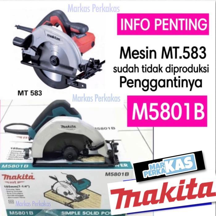 Maktec Mesin Circular Saw Mt 583 - Mesin Gergaji Kayu Mt583 Maktec