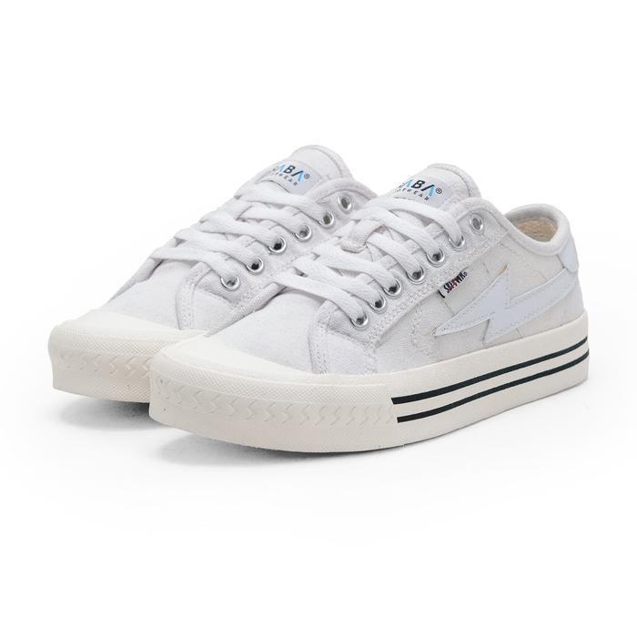 Aerostreet - Titan Triple White - Sepatu Sneakers Sepatu Kasual Pria Sepatu Kasual Wanita