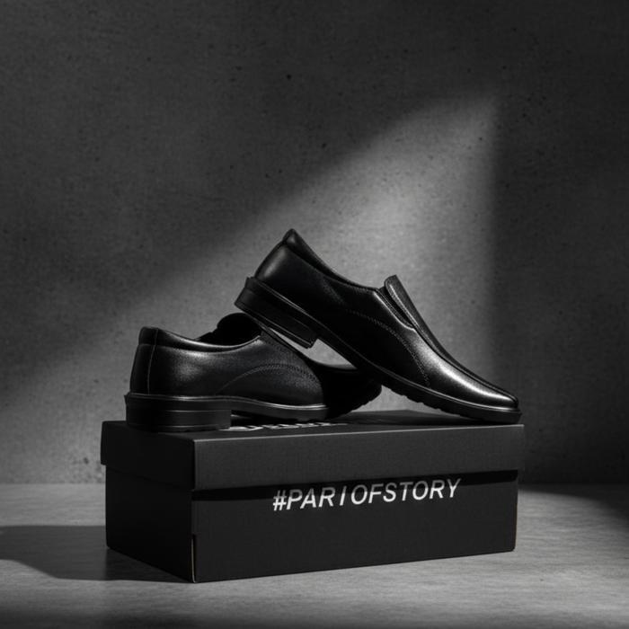 Aerostreet - Pantofel Slip On Pria Sepatu Formal Kerja Loafer Sepatu Pria Sepatu Pantofel Pria