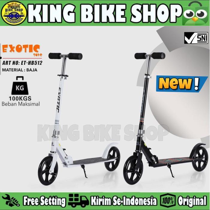 Scooter ET HB 512 Otoped Manual Anak Dewasa Max 100 Kg
