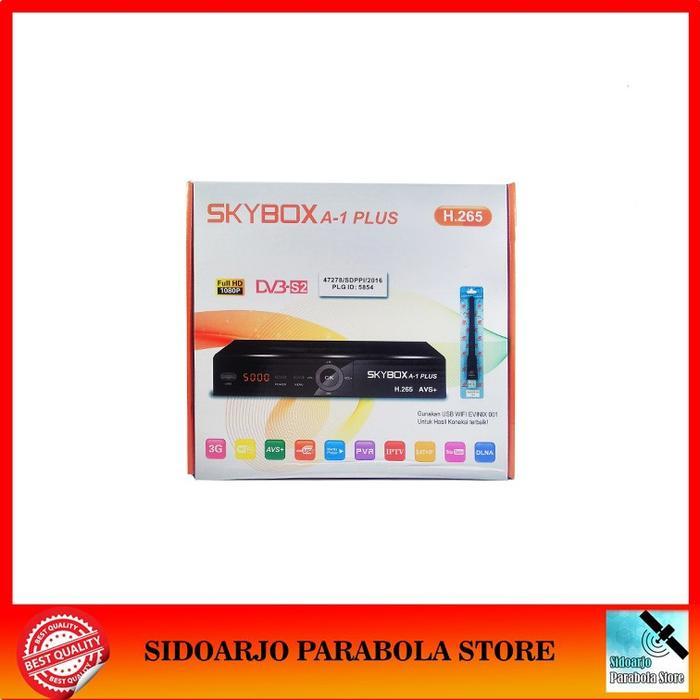 Skybox A1 Plus Receiver Hd H265 Hevc Parabola Support Acakan Internet