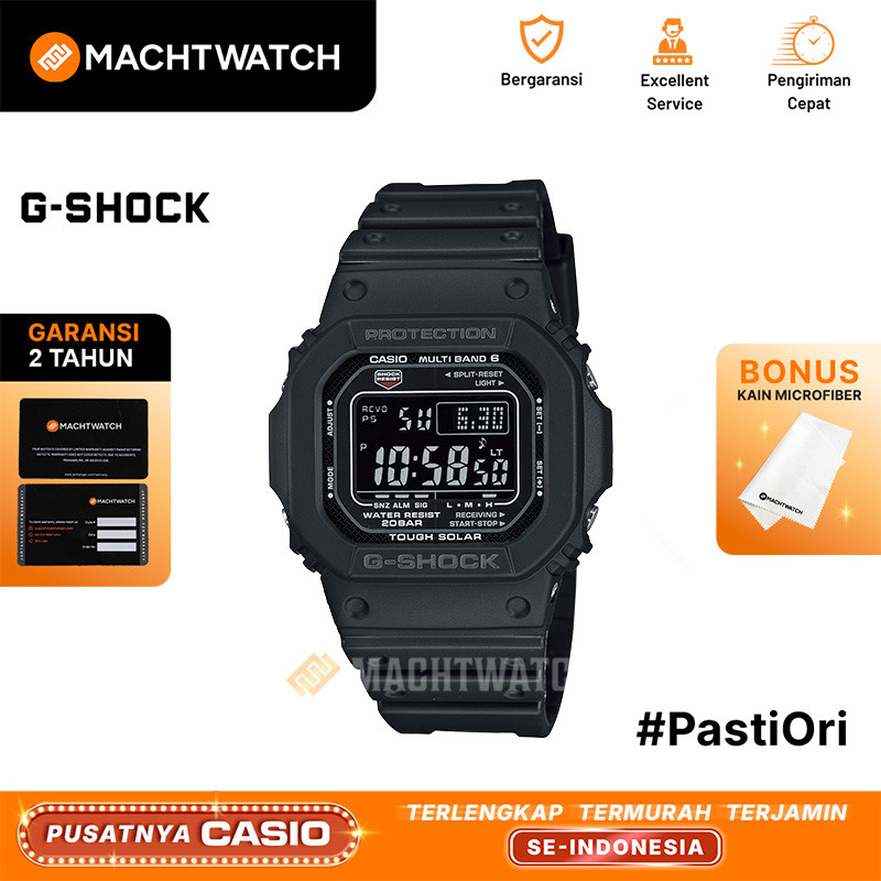 Jam Tangan Pria Casio G-Shock GW-M5610U-1BER GW-M5610U GWM5610U Tough Solar Men Digital Dial Black R
