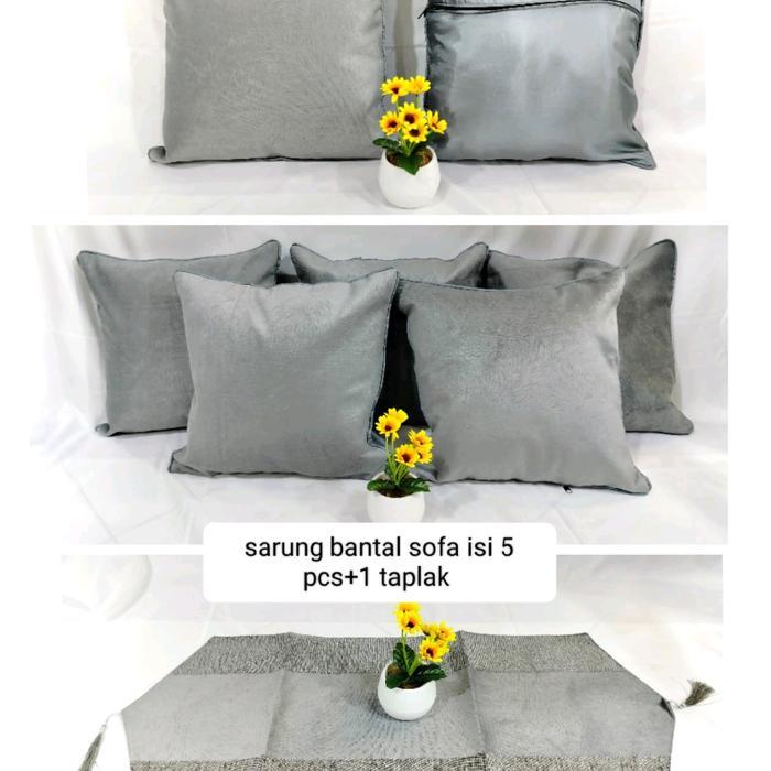 sarung bantal sofa 50x50/sarung bantal sofa 45x45 polos