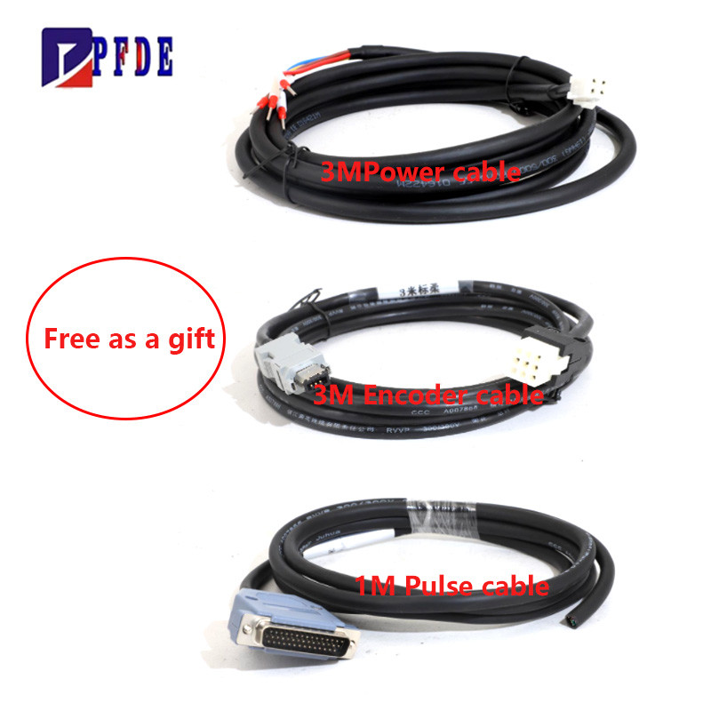 80ST 750W AC SERVOMOTOR 2.39N.M 80 DRIVE KIT 3000RPM 17 BIT MAGNETIC ENCODER + ENCODER CABLE PULSE