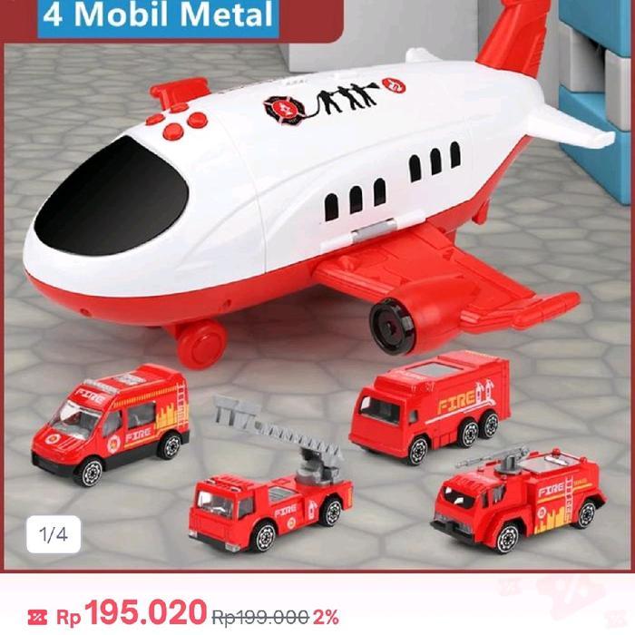 Mainan Edukasi Anak Pesawat Diecast Jumbo / Mainan Pesawat Diecast