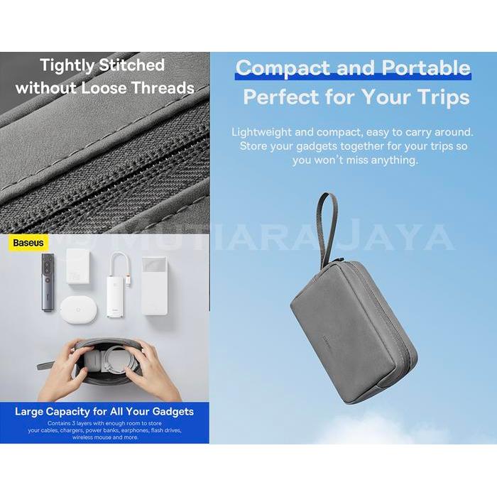 BASEUS Storage Bag Organizer Pouch Gadget Tas Tangan Travel