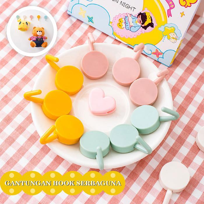 Gantungan Baju Dinding/Gantungan Hook Tempel/Gantungan Tempel Tas/Gantungan Kunci Biru Dinding