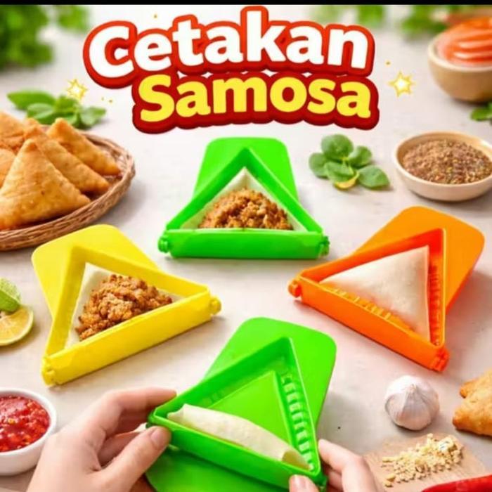 cetakan kue pastel samosa segitiga lokal / cetakan pastel segitiga Kitchenware Plastik
